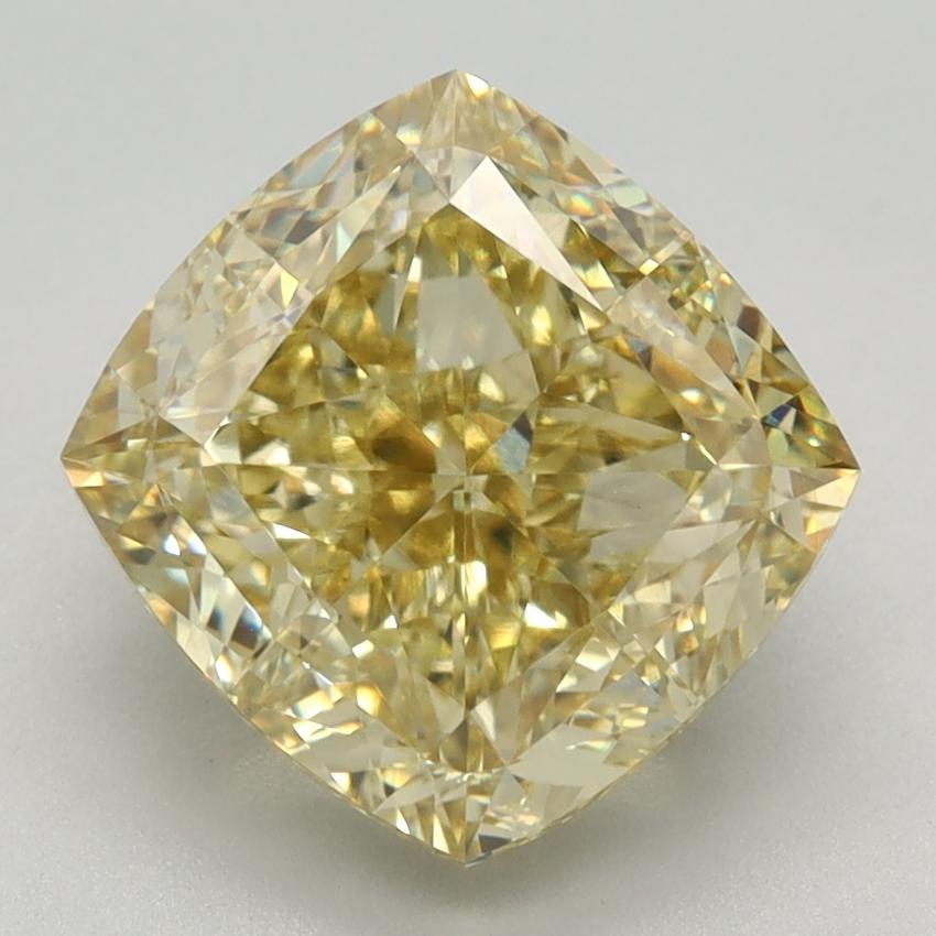 3.53 Ct. Fancy Intense Yellow Cushion Lab Grown Diamond