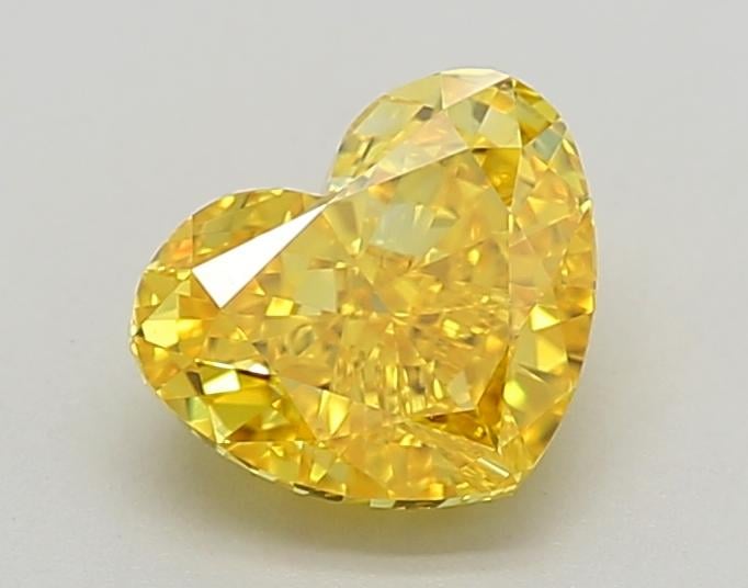 1.75 Ct. Fancy Vivid  Yellow Heart Lab Grown Diamond