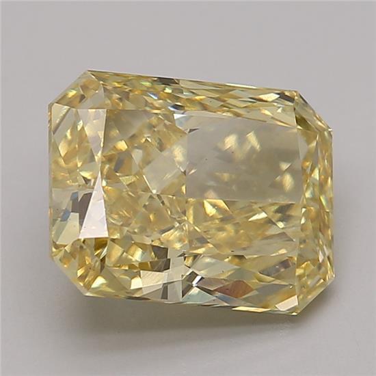 0.82 Ct. Fancy Vivid Yellow Radiant Lab Grown Diamond