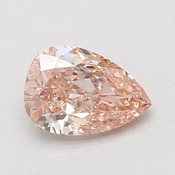 0.80 Ct. Fancy Intense Brownish Pink Pear Lab Grown Diamond