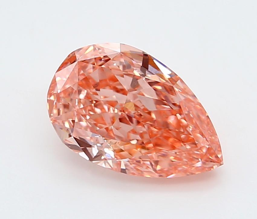 2.02 Ct. Fancy Vivid  Pink Pear Lab Grown Diamond