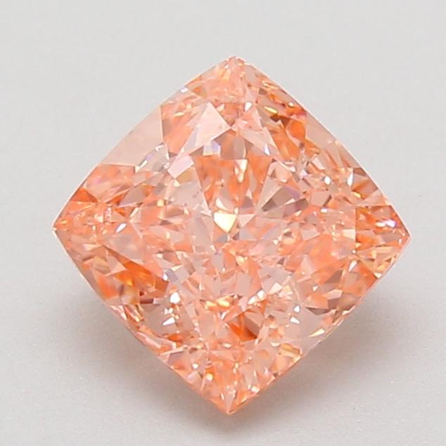 2.10 Ct. Fancy Vivid Pink Cushion Lab Grown Diamond