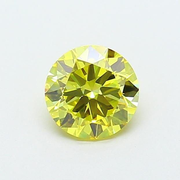 1.01 Ct. Fancy Vivid  Yellow Round Lab Grown Diamond