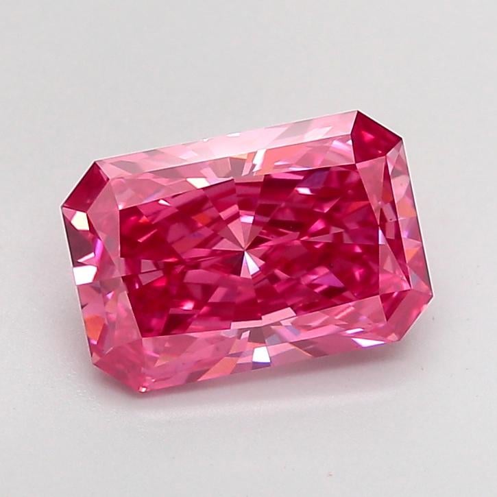 2.54 Ct. Fancy Vivid None Pink Radiant Lab Grown Diamond