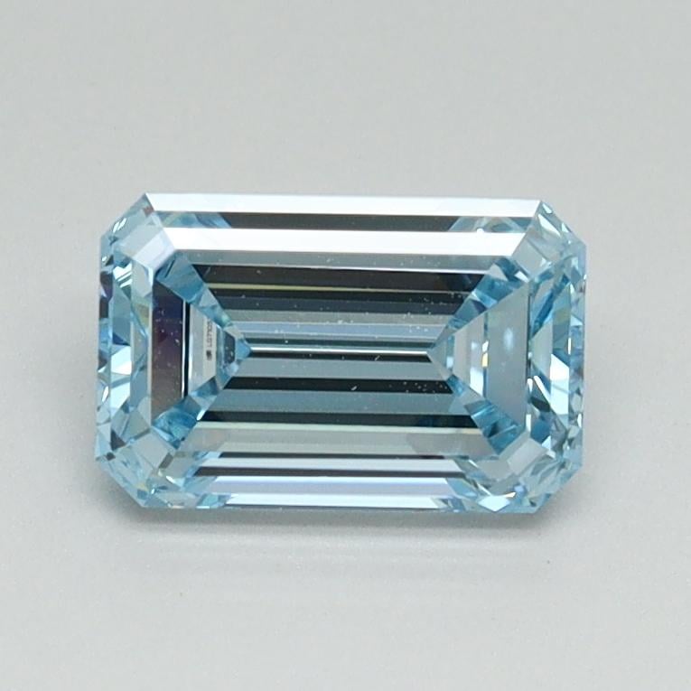 1.06 Ct. Fancy Intense Blue Emerald Lab Grown Diamond