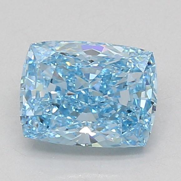 1.61 Ct. Fancy Vivid Blue Cushion Lab Grown Diamond