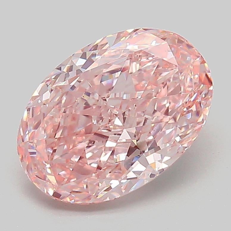 2.34 Ct. Fancy Vivid  Pink Oval Lab Grown Diamond