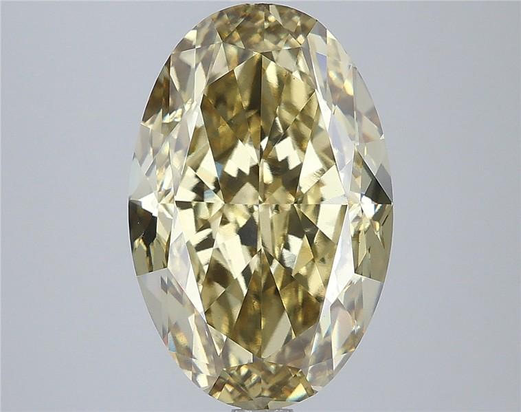 6.01 Ct. Fancy Intense Yellow Oval Lab Grown Diamond