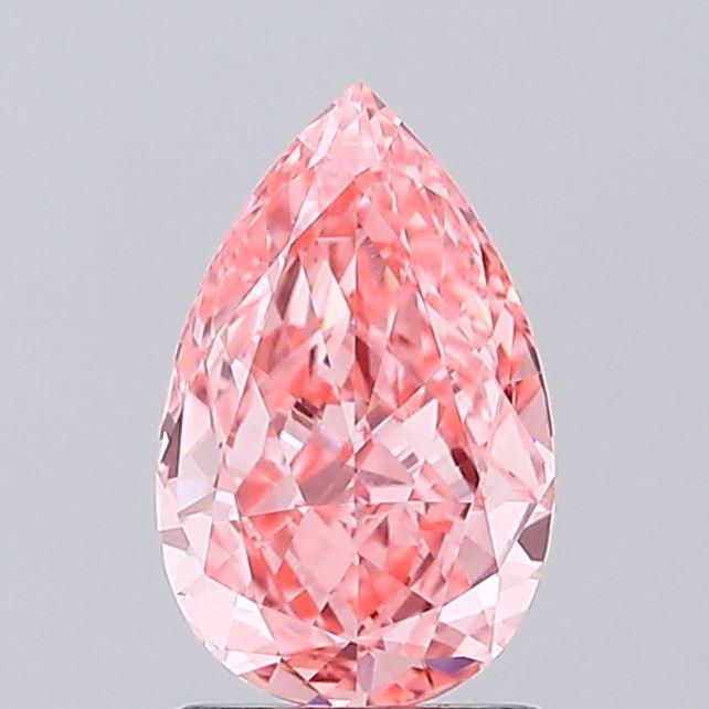 1.48 Ct. Fancy Vivid Pink Pear Lab Grown Diamond