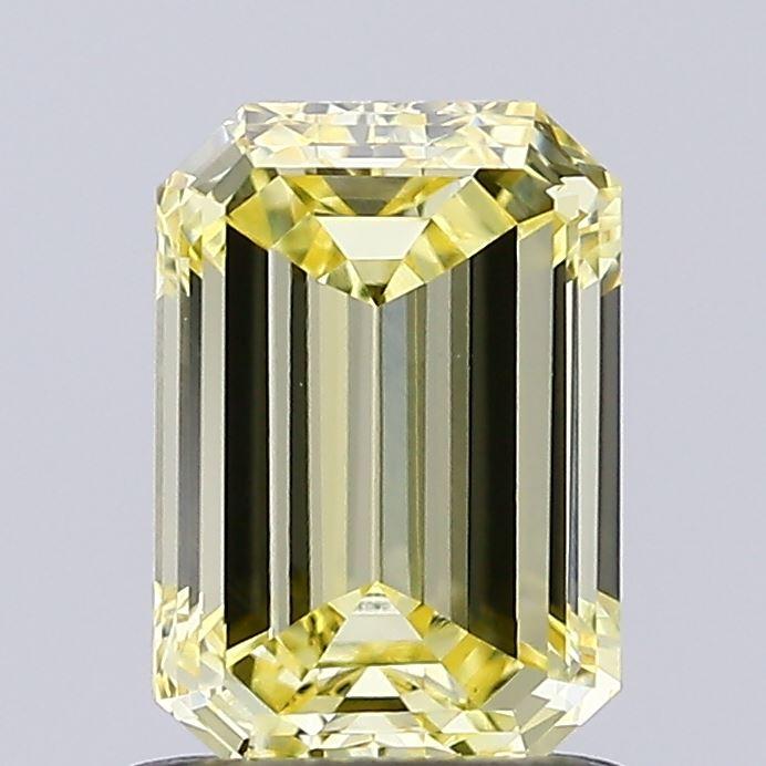1.02 Ct. Fancy Yellow Emerald Lab Grown Diamond