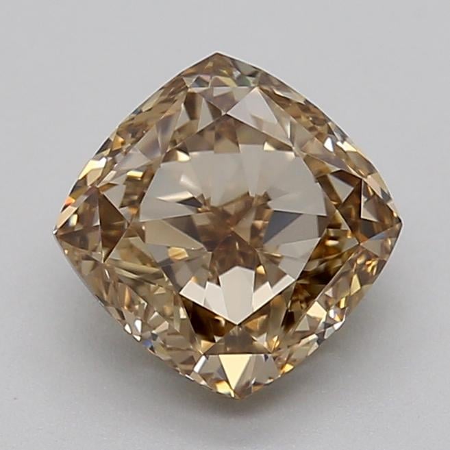 1.53 Ct. Fancy Light  Brown Cushion Lab Grown Diamond