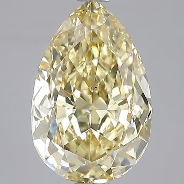 3.02 Ct. Fancy Intense Yellow Pear Lab Grown Diamond