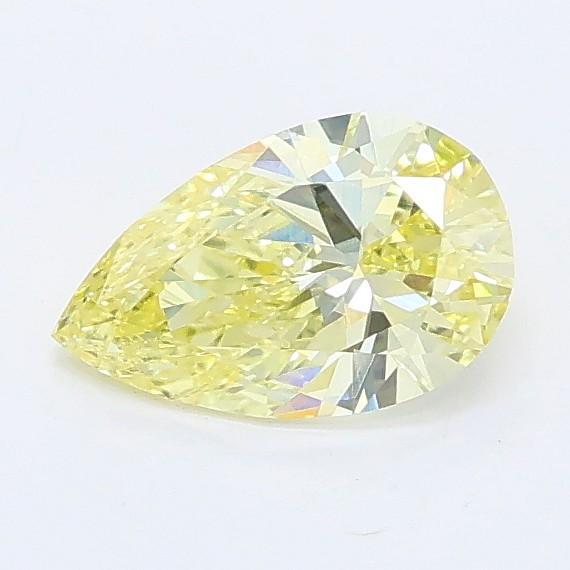 0.53 Ct. Fancy Intense Yellow Pear Lab Grown Diamond