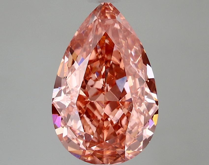 3.04 Ct. Fancy Pink Pear Lab Grown Diamond