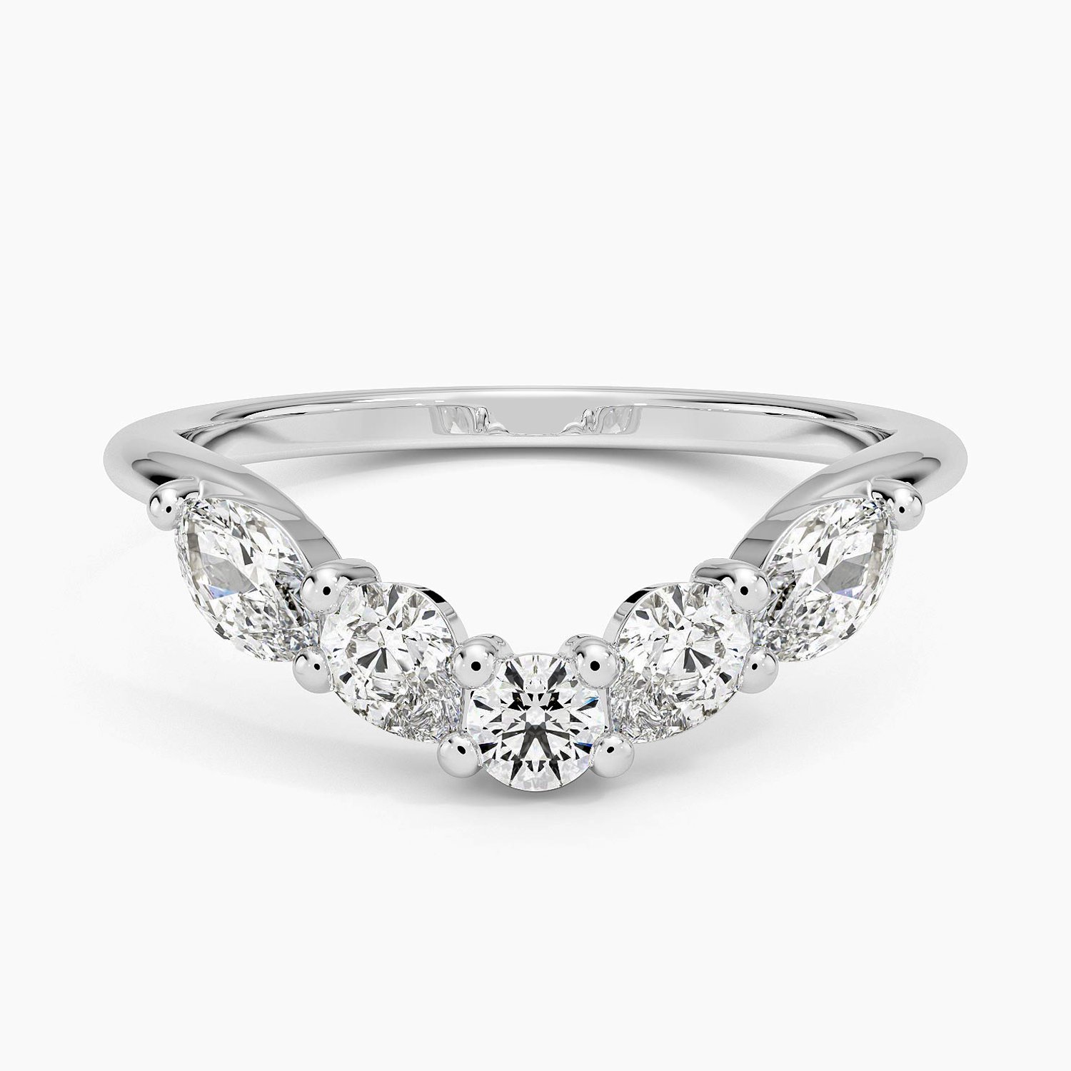 Rose gold diamond engagement ring with surprise diamond details