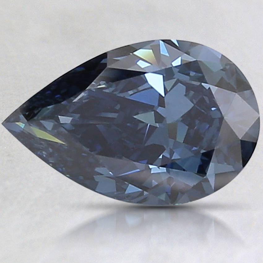 1.46 Ct. Fancy Deep Blue Pear Lab Created Diamond