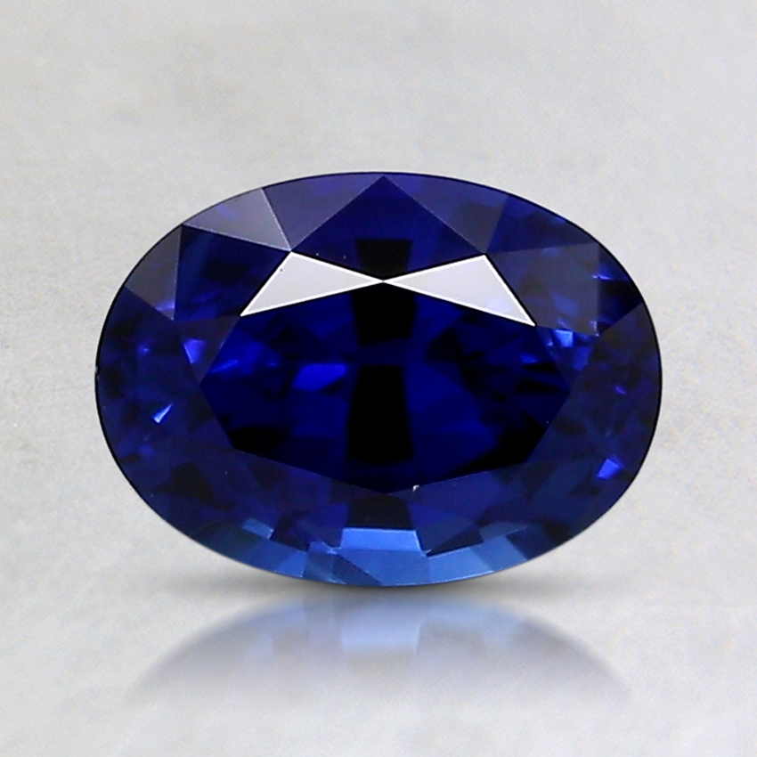 7.6x5.6mm Super Premium Blue Oval Sapphire