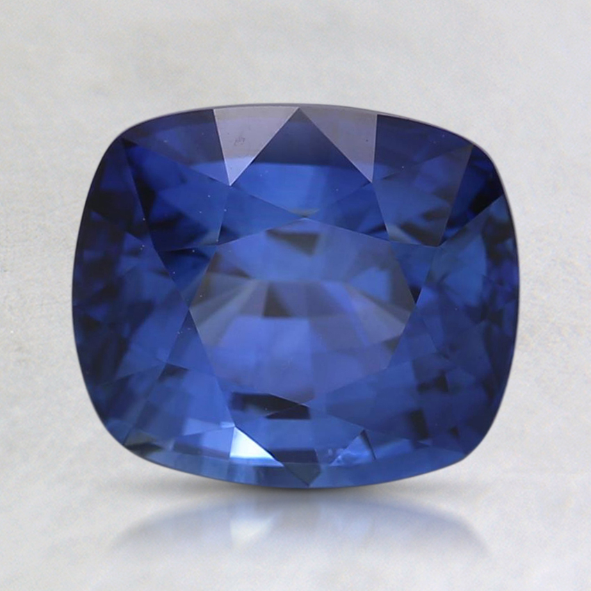 7.7x6.7mm Blue Cushion Sapphire