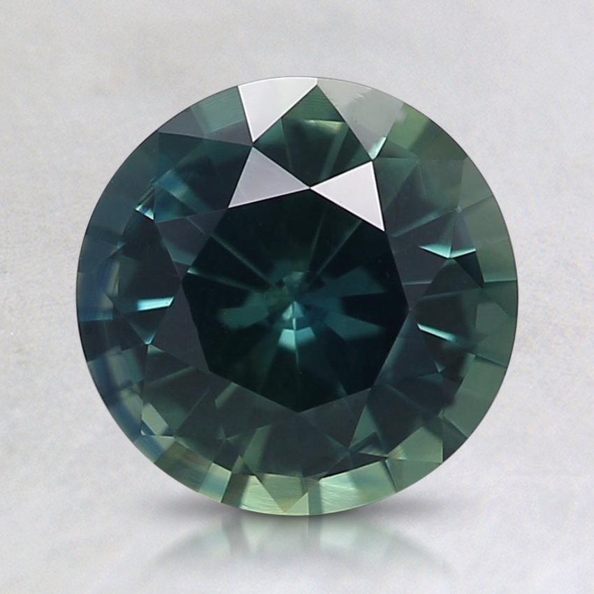 7.6mm Teal Round Sapphire