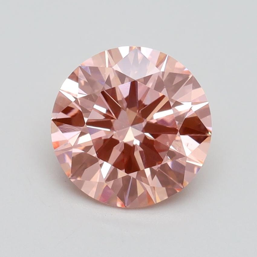 1.63 Ct. Fancy Intense Pink Round Lab Grown Diamond
