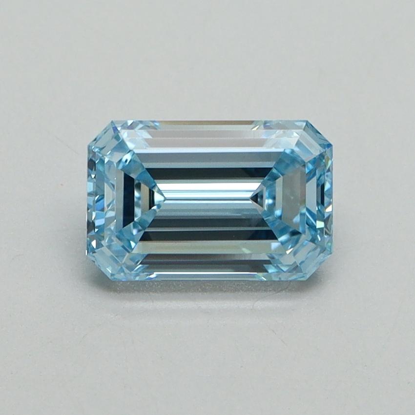 1.06 Ct. Fancy Intense Blue Emerald Lab Grown Diamond