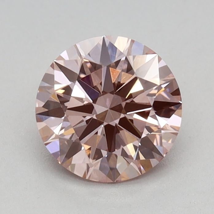 0.66 Ct. Fancy Intense Pink Round Lab Grown Diamond