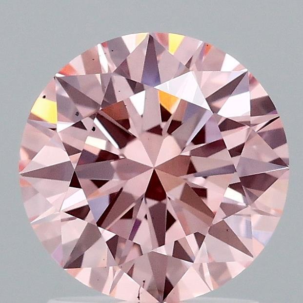 1.60 Ct. Fancy Vivid Pink Round Lab Grown Diamond