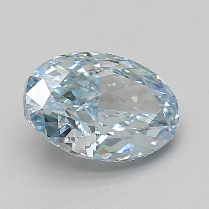 2.24 Ct. Fancy Vivid Blue Oval Lab Grown Diamond
