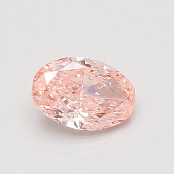 0.51 Ct. Fancy Vivid Pink Oval Lab Grown Diamond