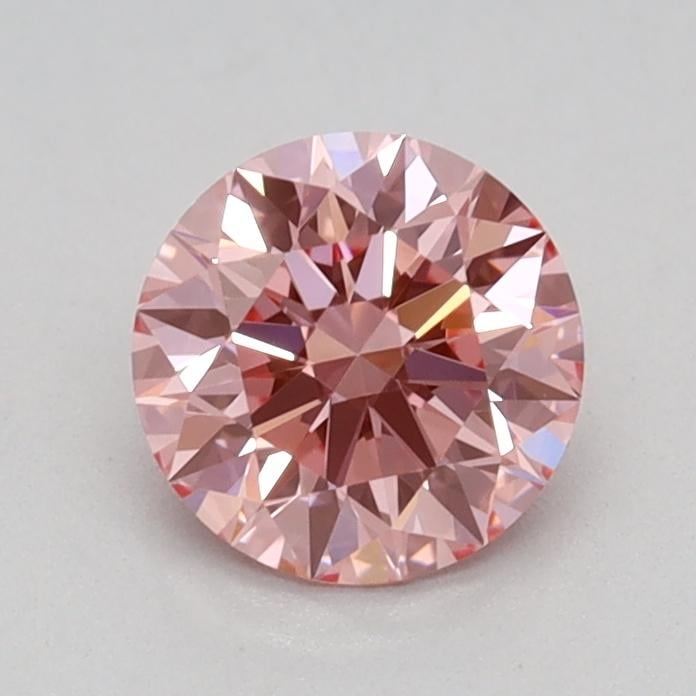 0.58 Ct. Fancy Vivid Pink Round Lab Grown Diamond