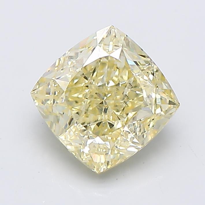 1.53 Ct. Light Yellow Cushion Lab Grown Diamond
