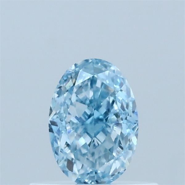 0.51 Ct. Fancy Vivid Blue Round Lab Grown Diamond