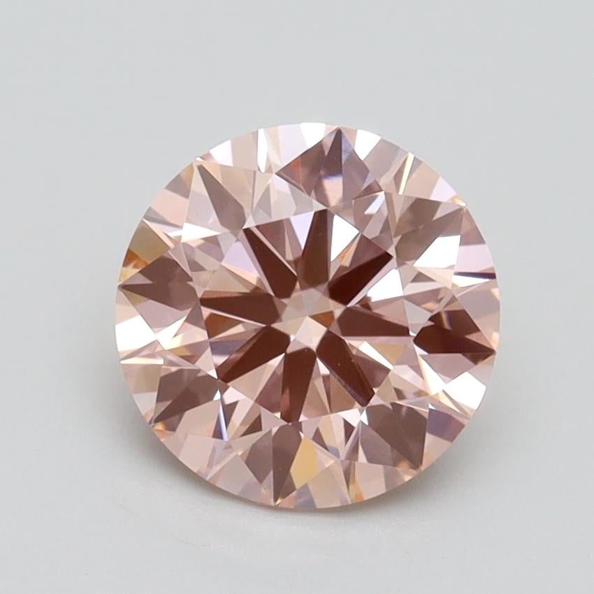 1.61 Ct. Fancy Intense Pink Round Lab Grown Diamond