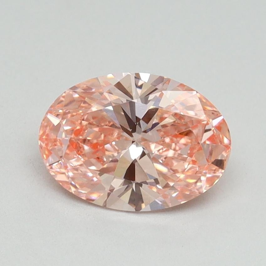 1.06 Ct. Fancy Vivid Pink Oval Lab Grown Diamond