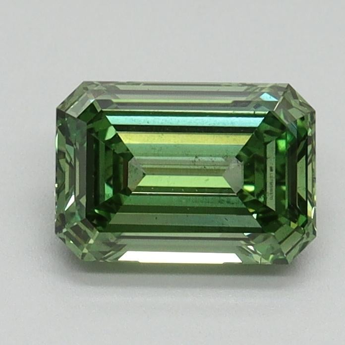 1.06 Ct. Fancy Vivid Pacific Green Emerald Lab Grown Diamond