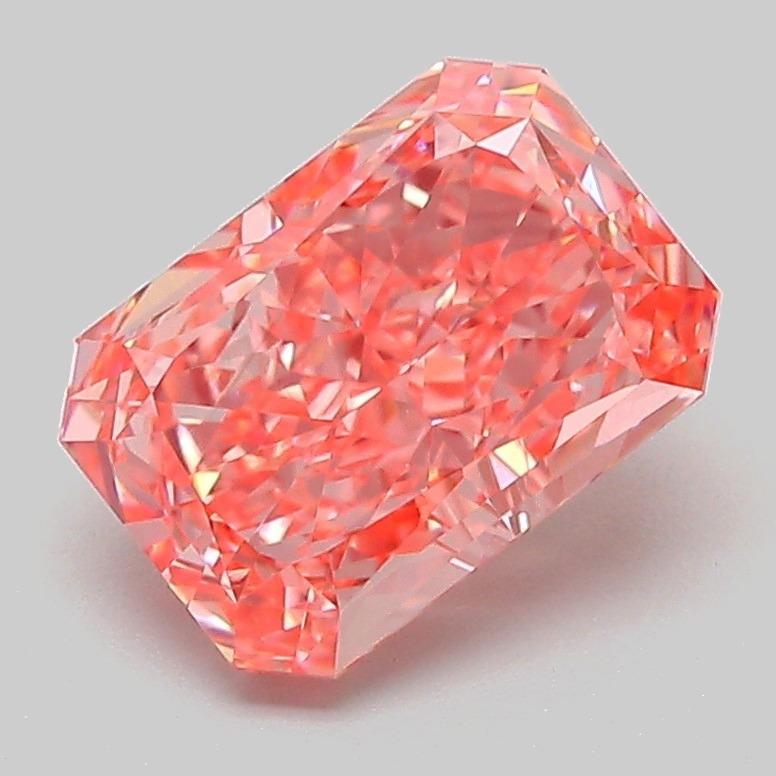 2.10 Ct. Fancy Vivid Pink Radiant Lab Grown Diamond