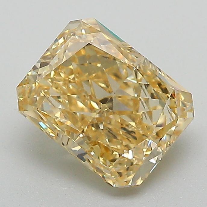 1.89 Ct. Fancy Vivid  Yellow Radiant Lab Grown Diamond