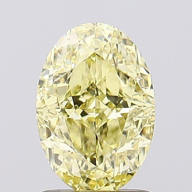 1.61 Ct. Fancy Intense Yellow Oval Lab Grown Diamond