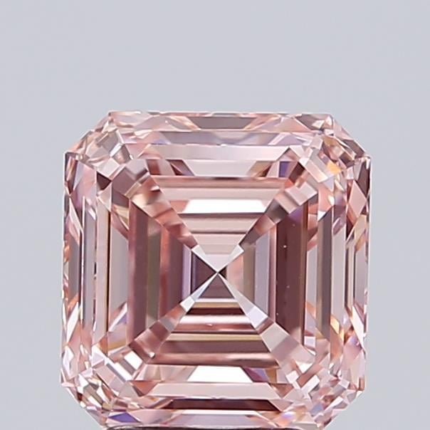 3.42 Ct. Fancy Vivid  Pink Asscher Lab Grown Diamond