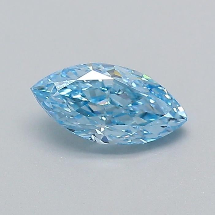 0.52 Ct. Fancy Vivid  Blue Marquise Lab Grown Diamond