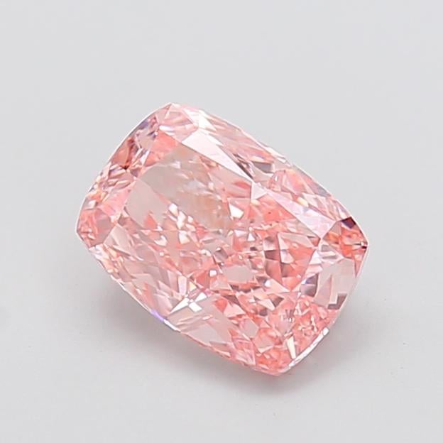 1.85 Ct. Fancy Vivid  Pink Cushion Lab Grown Diamond