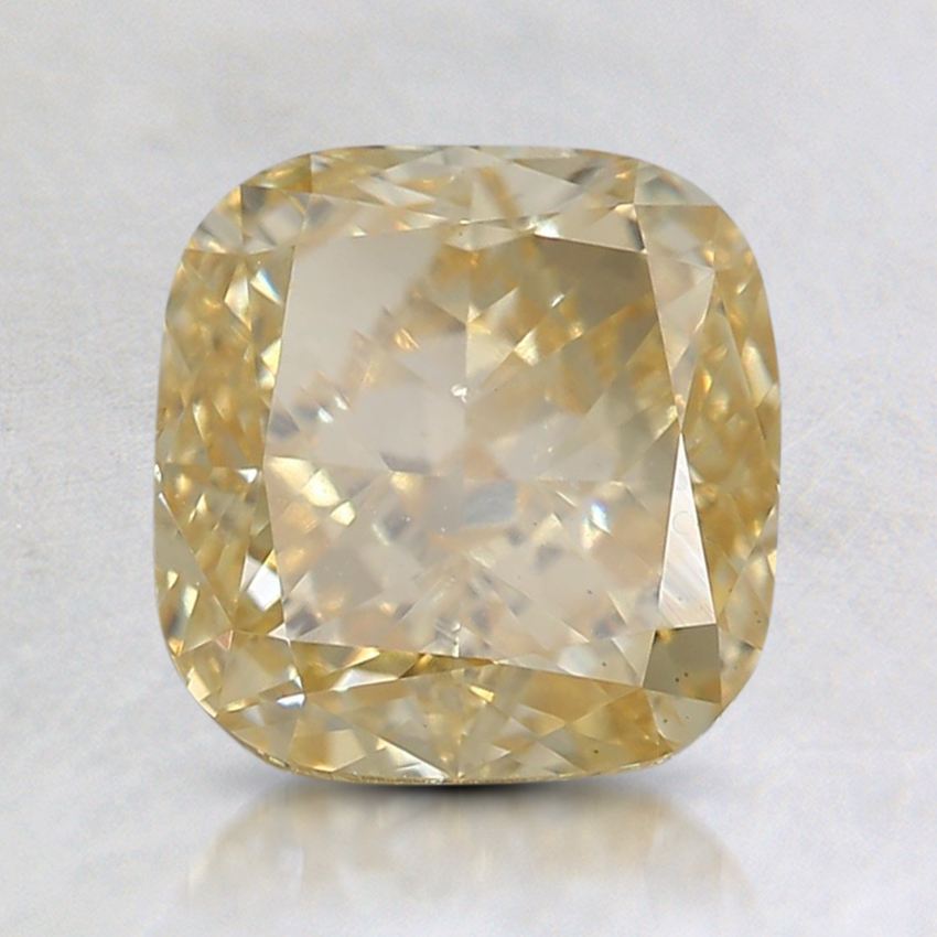 1.52 Ct. Fancy Intense Yellow Cushion Lab Created Diamond