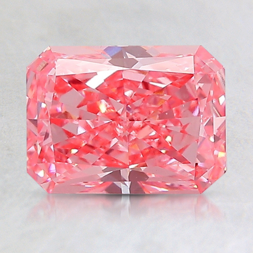 1.61 Ct. Fancy Vivid Pink Radiant Lab Grown Diamond