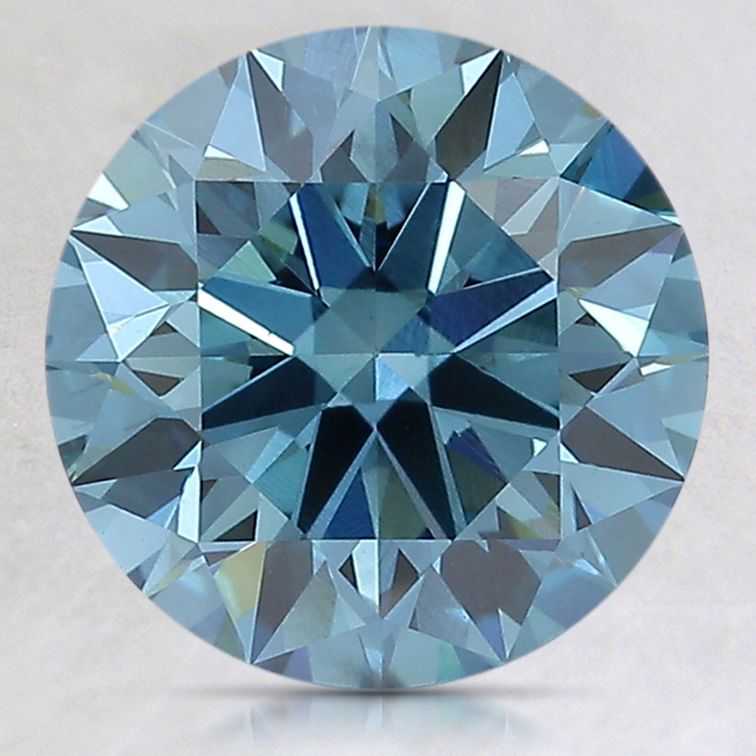 3.01 Ct. Fancy Dark Blue Round Lab Created Diamond
