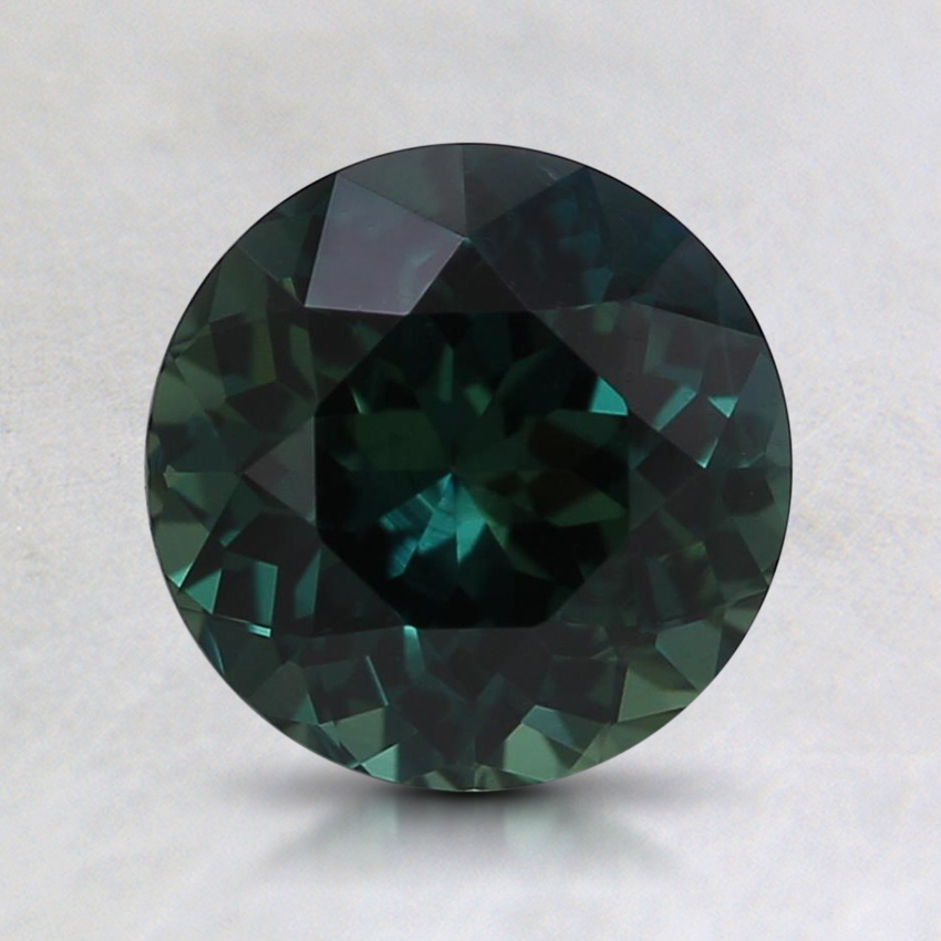 7mm Unheated Teal Round Sapphire