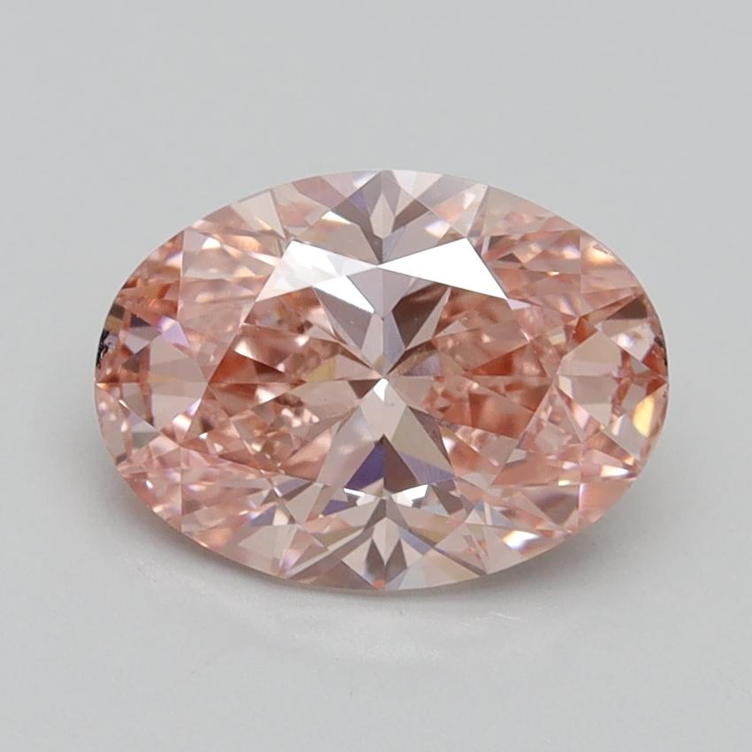 2.00 Ct. Fancy Vivid Pink Oval Lab Grown Diamond
