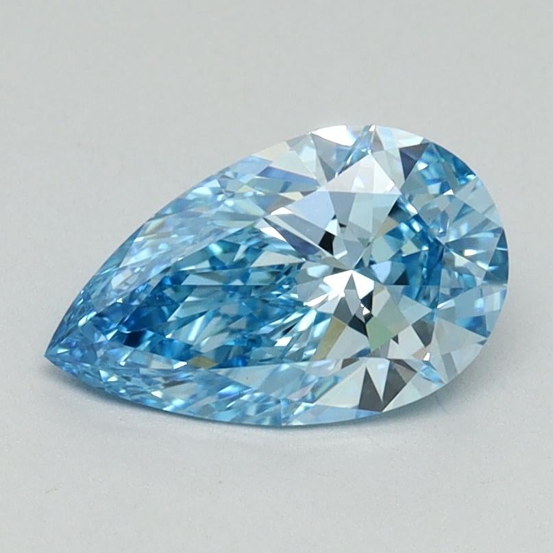 1.02 Ct. Fancy Vivid Blue Pear Lab Grown Diamond