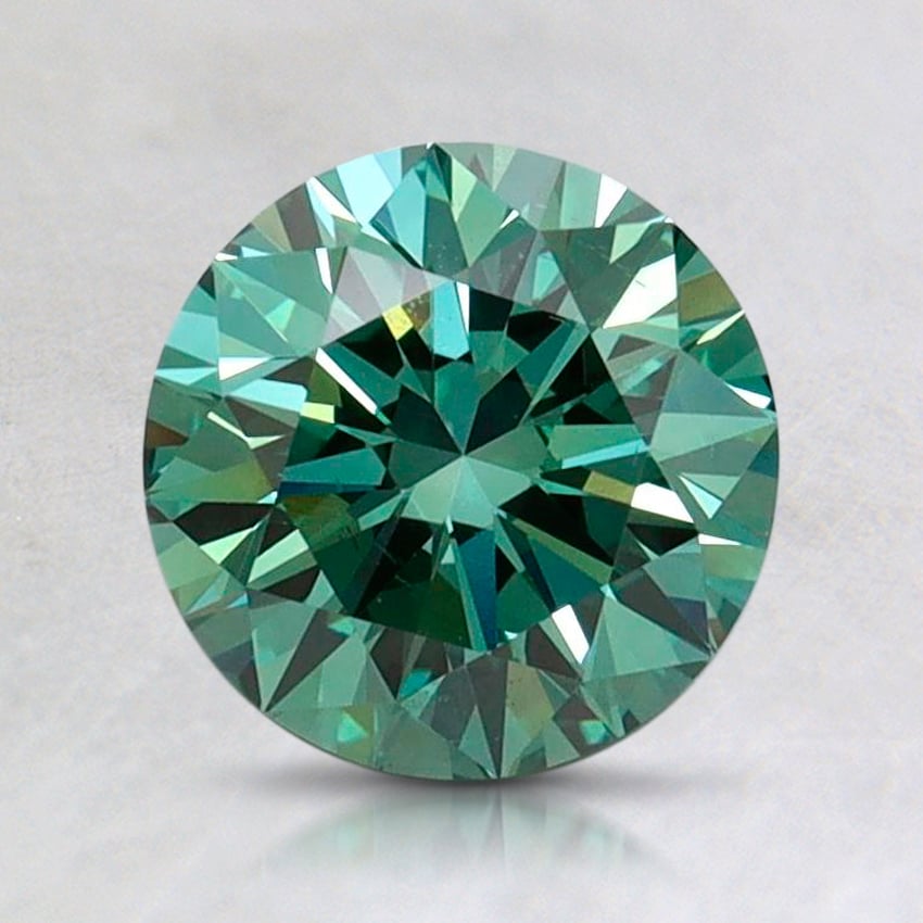 1.29 Ct. Fancy Vivid Pacific Green Round Lab Grown Diamond