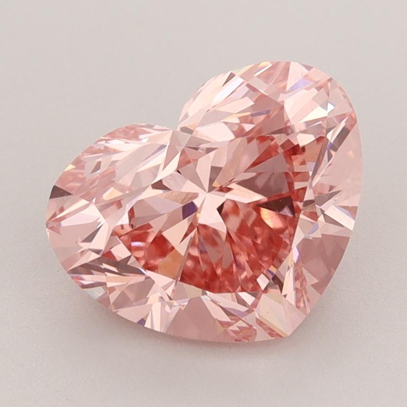 2.71 Ct. Fancy Vivid  Pink Heart Lab Grown Diamond