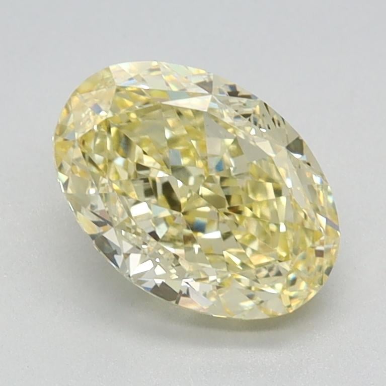 1.34 Ct. Fancy Intense Yellow Oval Lab Grown Diamond